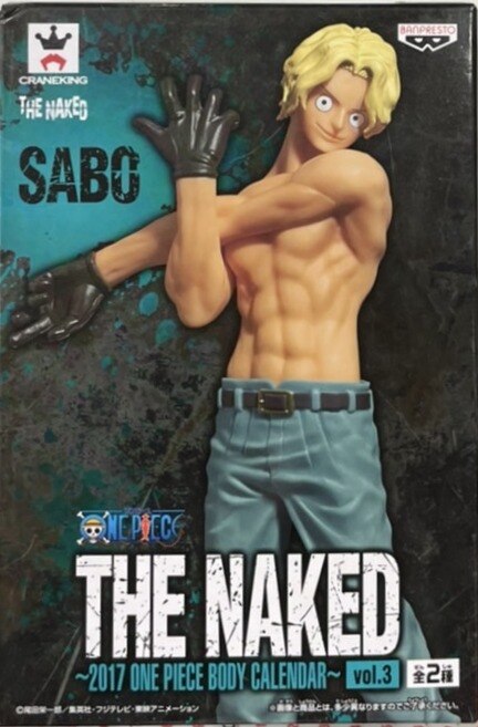 Banpresto THE NAKED 2017 ONE PIECE BODY CALENDAR03 One Piece Sabo Green