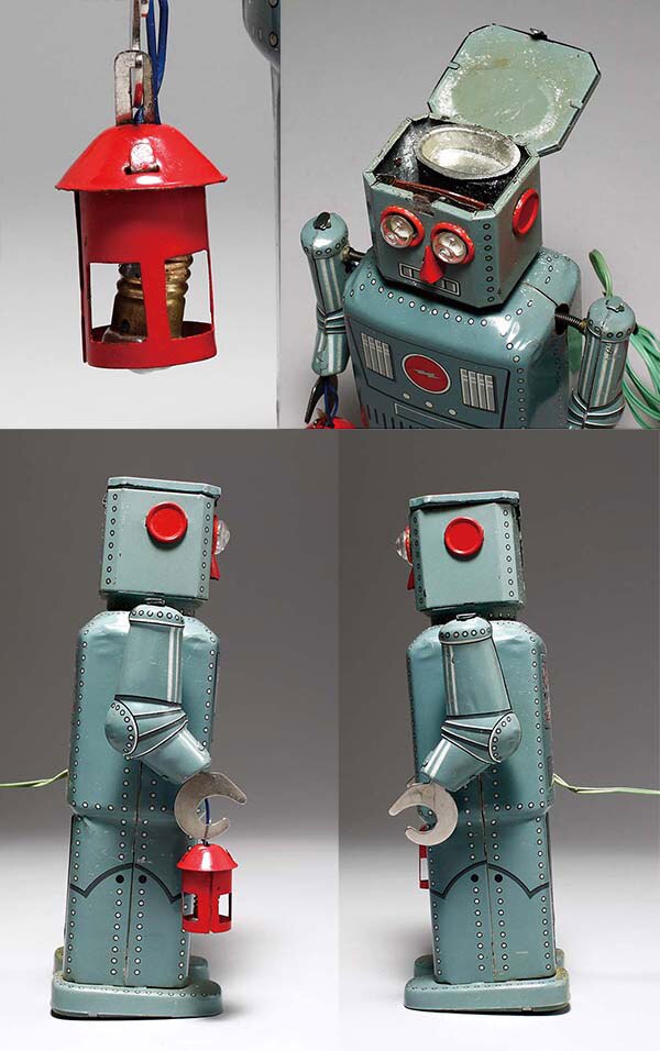 ラインマートイ/日本製造 ランタン・ロボット(ROBOT)」 ブリキ