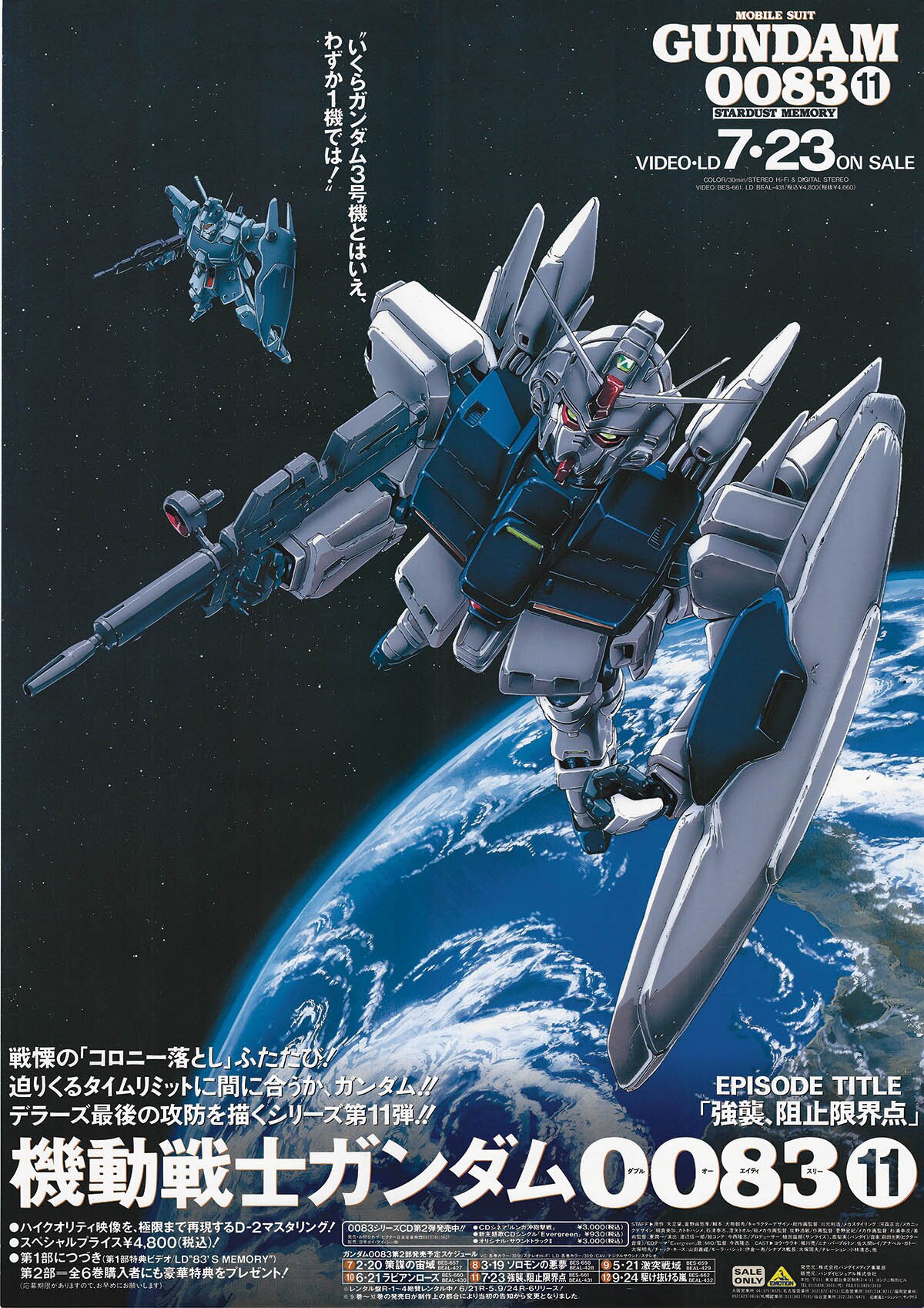 2855] バンダイビジュアル 機動戦士ガンダム0083 11｢強襲、阻止限界点