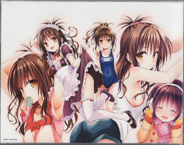 カラー複製イラスト 矢吹健太朗 To LOVEる 美柑集合 NB-3827