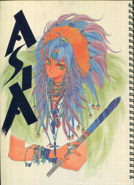 【サイズ交換ＯＫ】 高河ゆん 直筆サイン本「高河ゆん原画展'93ASIA4原画集」 サイン、直筆画