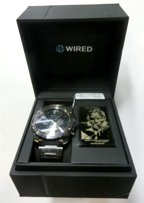 コナミ/セイコー メタルギアソリッド5 ワイアードWIRED 腕時計 1300本