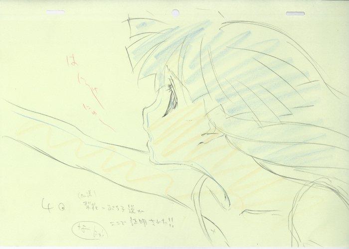 ひぐらしのなく頃に　原画　ラフ ひぐらしのなく頃に解 OPラフ原画