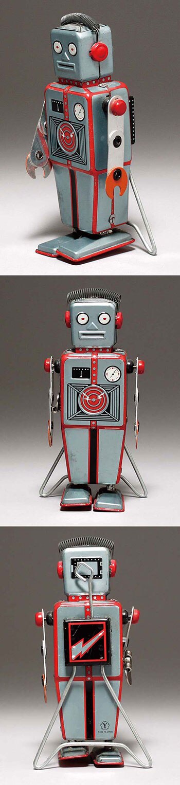 ヨネザワ/日本 メカニカル・ロボット (MECHANICAL ROBOT) ブリキ 