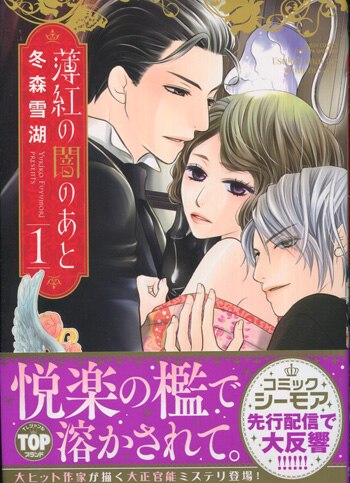 冬森雪湖 直筆イラストサイン本「薄紅の闇のあと」1巻