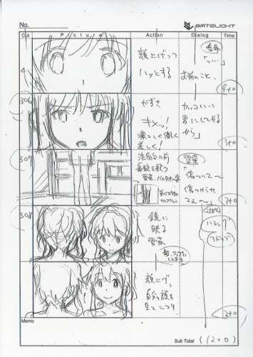 WHITE ALBUM　ホワイトアルバム　資料　設定資料　絵コンテ　修正 WHITE ALBUM-ホワイトアルバム- 設定
