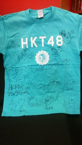 HKT48 直筆　Tシャツ HKT48 読売特別公演 直筆サイン入り Tシャツ
