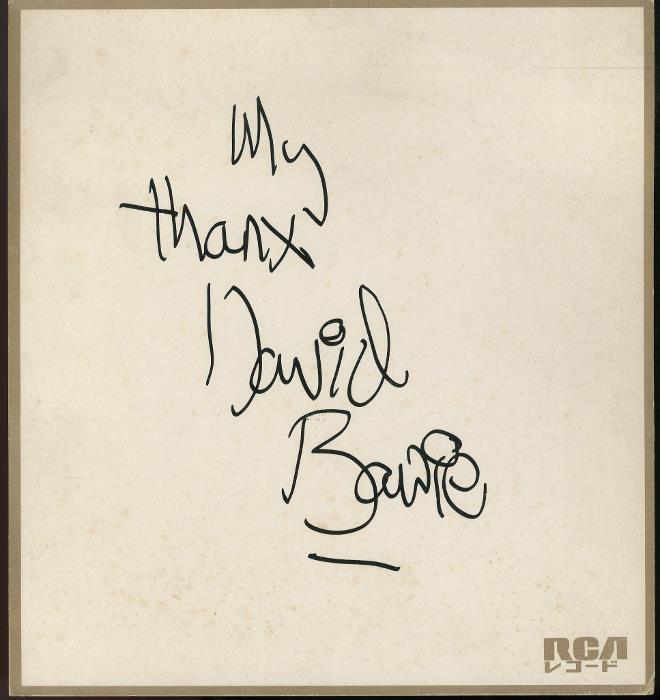 デヴィッド・ボウイ David Bouie 複製サイン色紙 RCAレコード