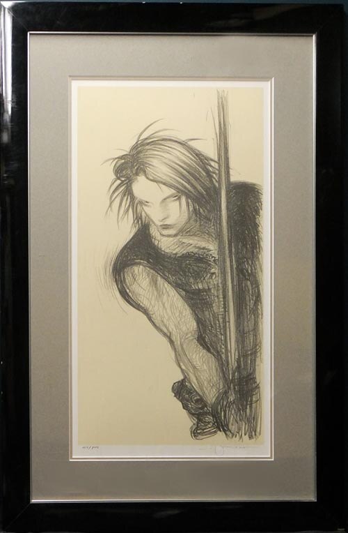 希少 天野喜孝「孤軍」絵画