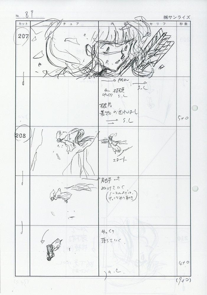 InuYasha; storyboard