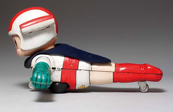 野村【すーぱーくん NO.5】ゼンマイ歩行ロボット ブリキTIN TOY