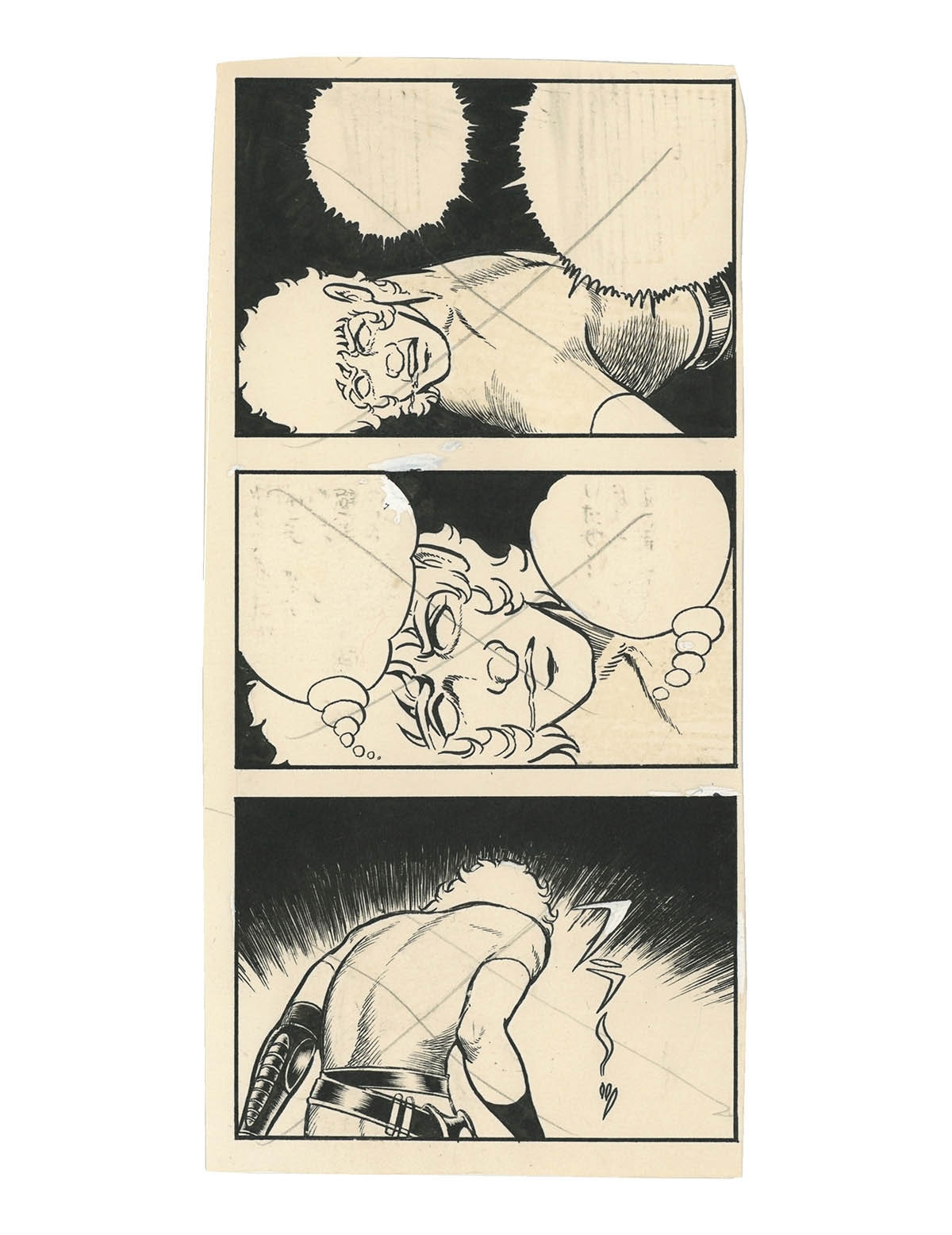 9206] 寺沢武一 直筆コマ原稿「コブラ」