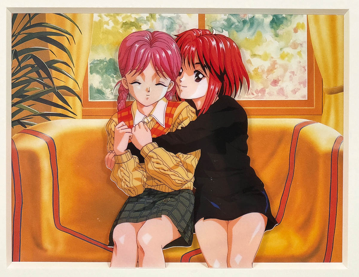 ホットセール - アートトラベルシューズ 3641] ときめきメモリアル フレーム付セル画「ときめき ノート・メモ帳