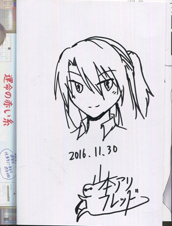 山本アリフレッド 直筆イラストサイン本「理系が恋に落ちたので