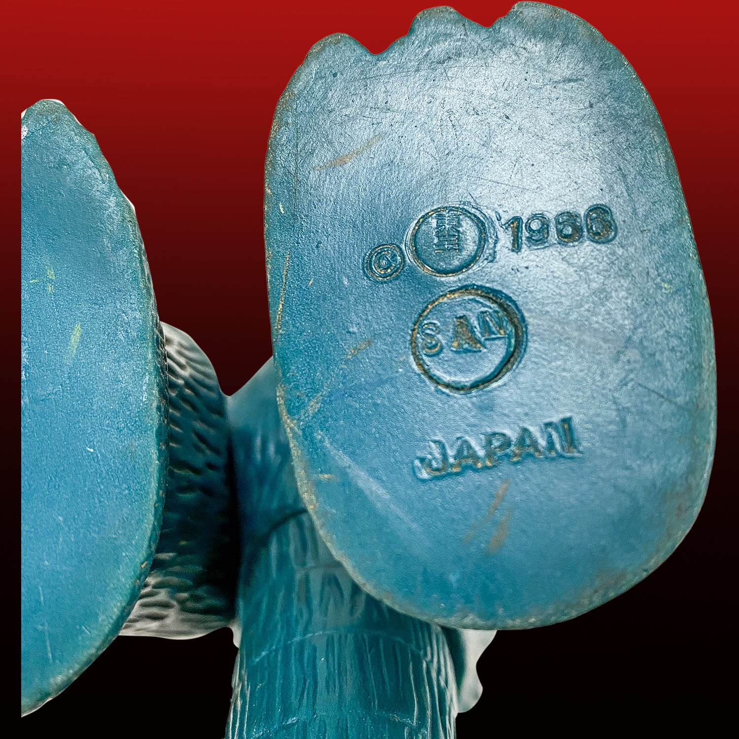 マルサン ゴジラ 左足裏刻印有 尻尾7節 マルサン ゴジラ 左足裏刻印有 尻尾7節