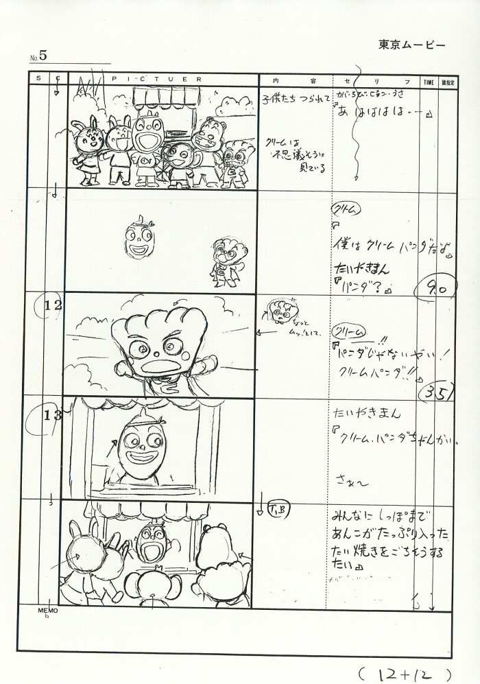 それいけ アンパンマン 絵コンテ