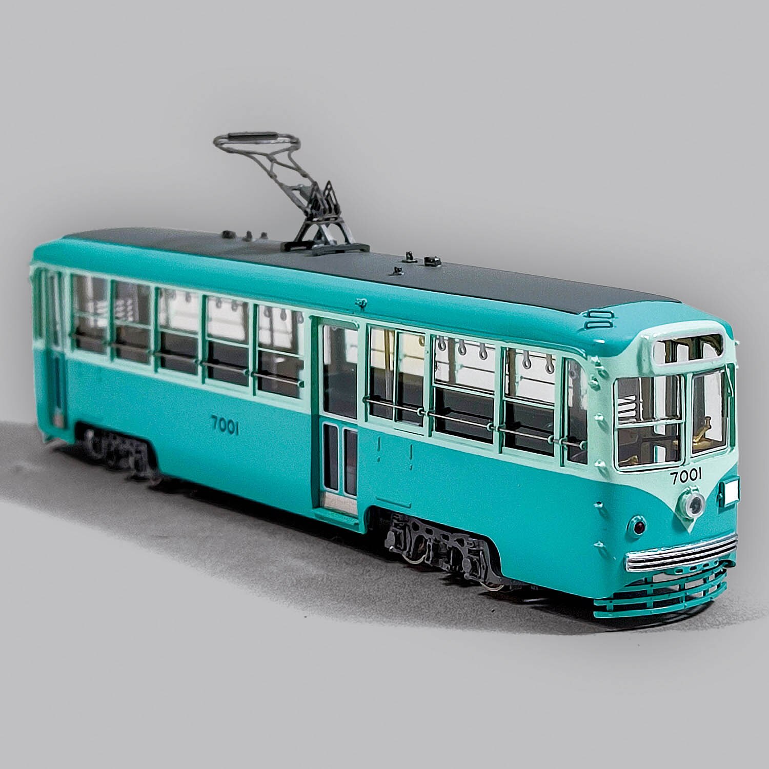 5245] 16.5mm 東京都電7000形 7001 ツートン