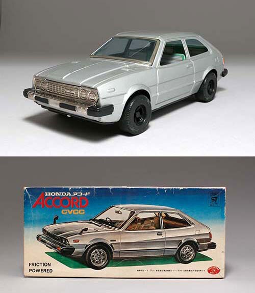 野村【ホンダ アコードCVCC黄イエロー フリクション】当時物