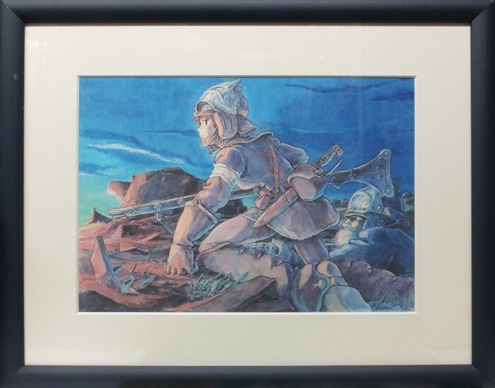 風の谷のナウシカ水彩画【絶版品】複製原画　1982年 宮崎駿 カラー複製イラスト風の谷のナウシカ