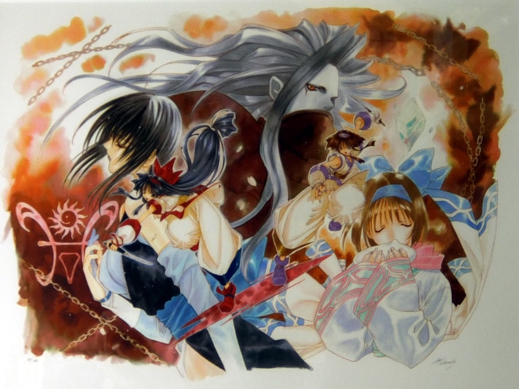 七瀬 葵 輪舞 ミクスドメディア版画2/90 作品保証書付 アールビバン社
