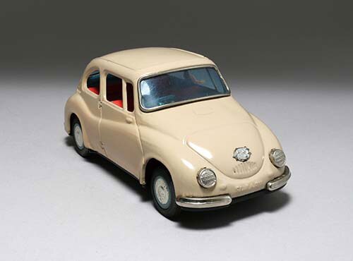 BANDAI　バンダイ　スバル360　リペイント品 1960s DAIYA スバル360 てんとう虫 リペイント | ブリキのおもちゃ