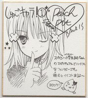 3604] 神奈月昇 直筆カラー色紙「神曲奏界ポリフォニカ」