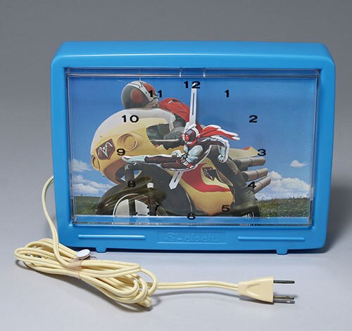 1971年☆任天堂☆仮面ライダー電気時計☆箱付☆60Hz 箱 21.5