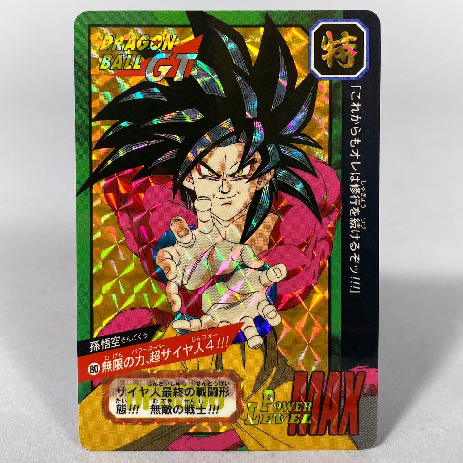 ドラゴンボールGT カードダス　ドラゴンボールカード　特別弾 ドラゴンボールGTカードダス特別弾全81種 ドラゴンボールGT