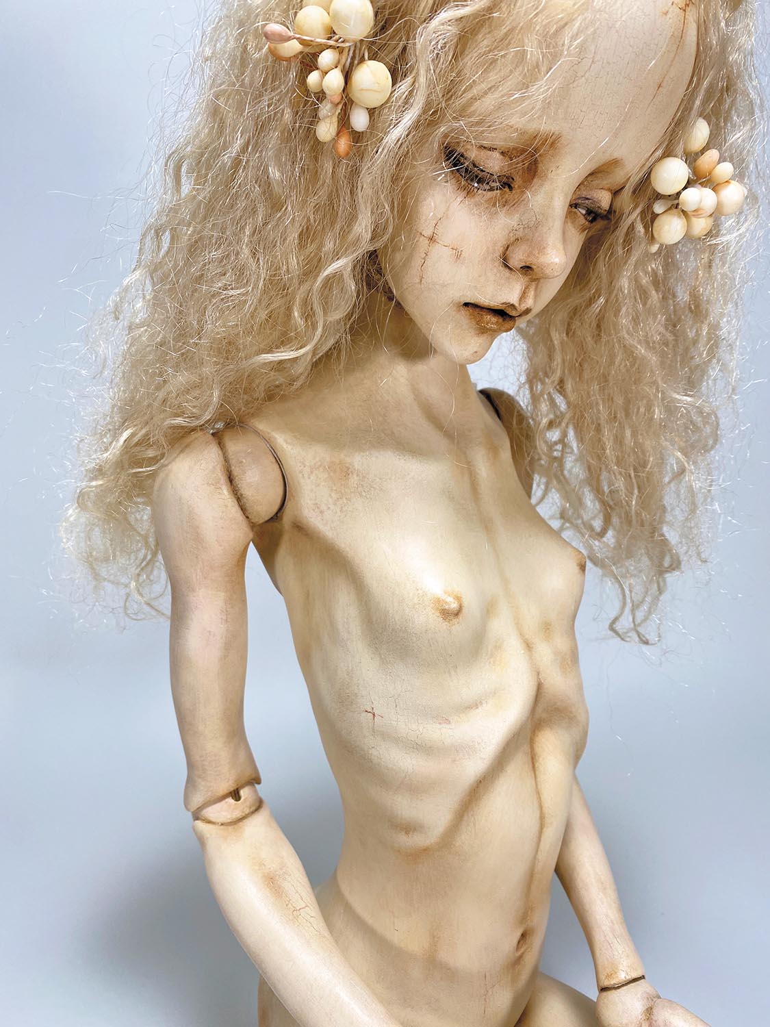 6201］ 創作人形 老天使 EW-7