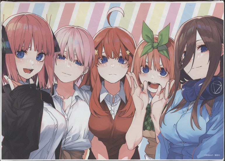 春場ねぎ カラー複製イラスト「五等分の花嫁」