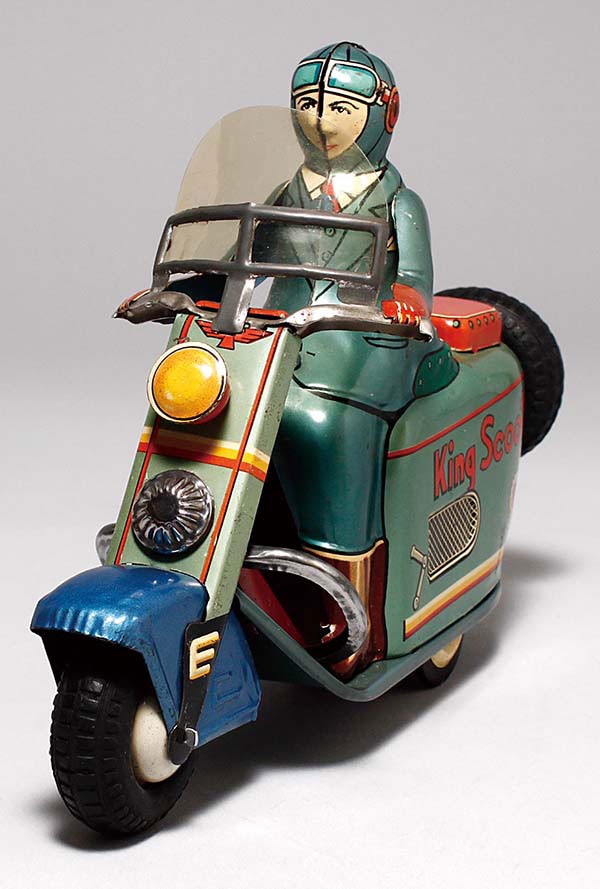 人気のファッションブランド！ ヨネザワ/日本製 キングスクーター (KING SCOOTER) ブリキ 自動車