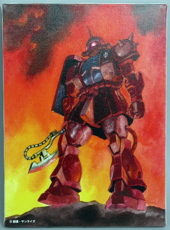 安彦良和 カラー複製イラスト「機動戦士ガンダムTHE ORIGIN」