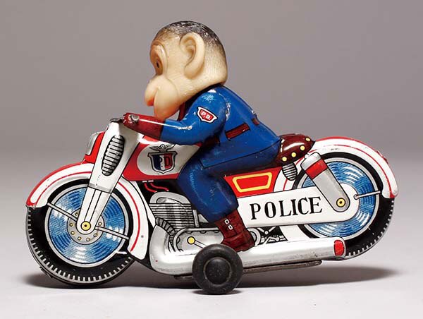 HAJI/日本製 お猿バイク ブリキ・フリクション