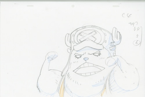 ONE PIECE 原画 ウソップ/ルフィ/ロビン/フランキー(チョッパー)
