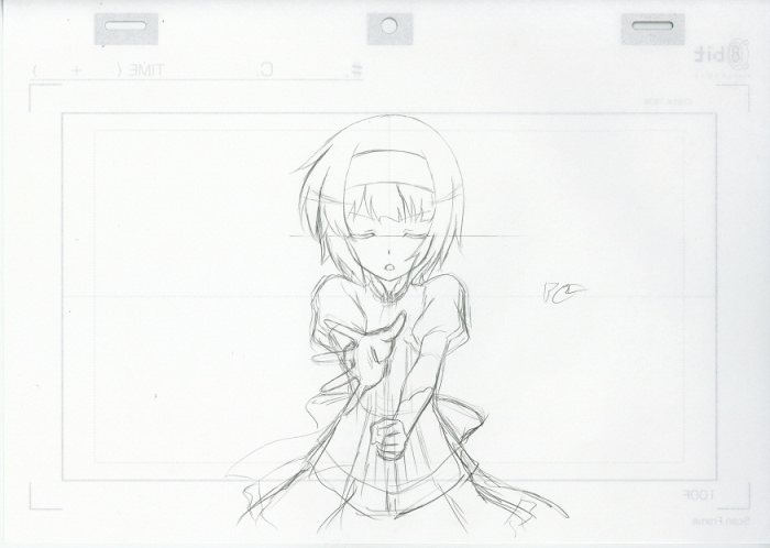 異世界はスマートフォンとともに 原画 ラフ画2枚 異世界はスマートフォンとともに。 ラフ原画