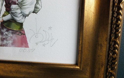 尚月地 直筆サイン入りカラー複製イラスト