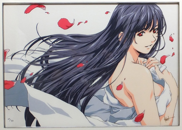 堀部秀郎セル版画[Yours~風に吹かれて~]