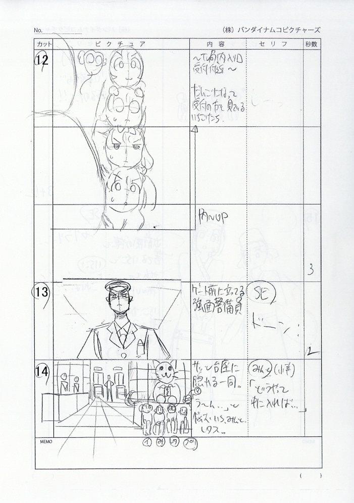 「ユーベルブラット」#6 絵コンテ 東京ミュウミュウ にゅ～ 絵コンテ