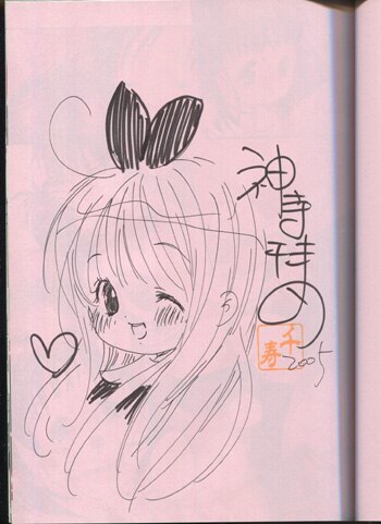 神寺千寿 直筆イラストサイン本「てのひらにおんなのこ」