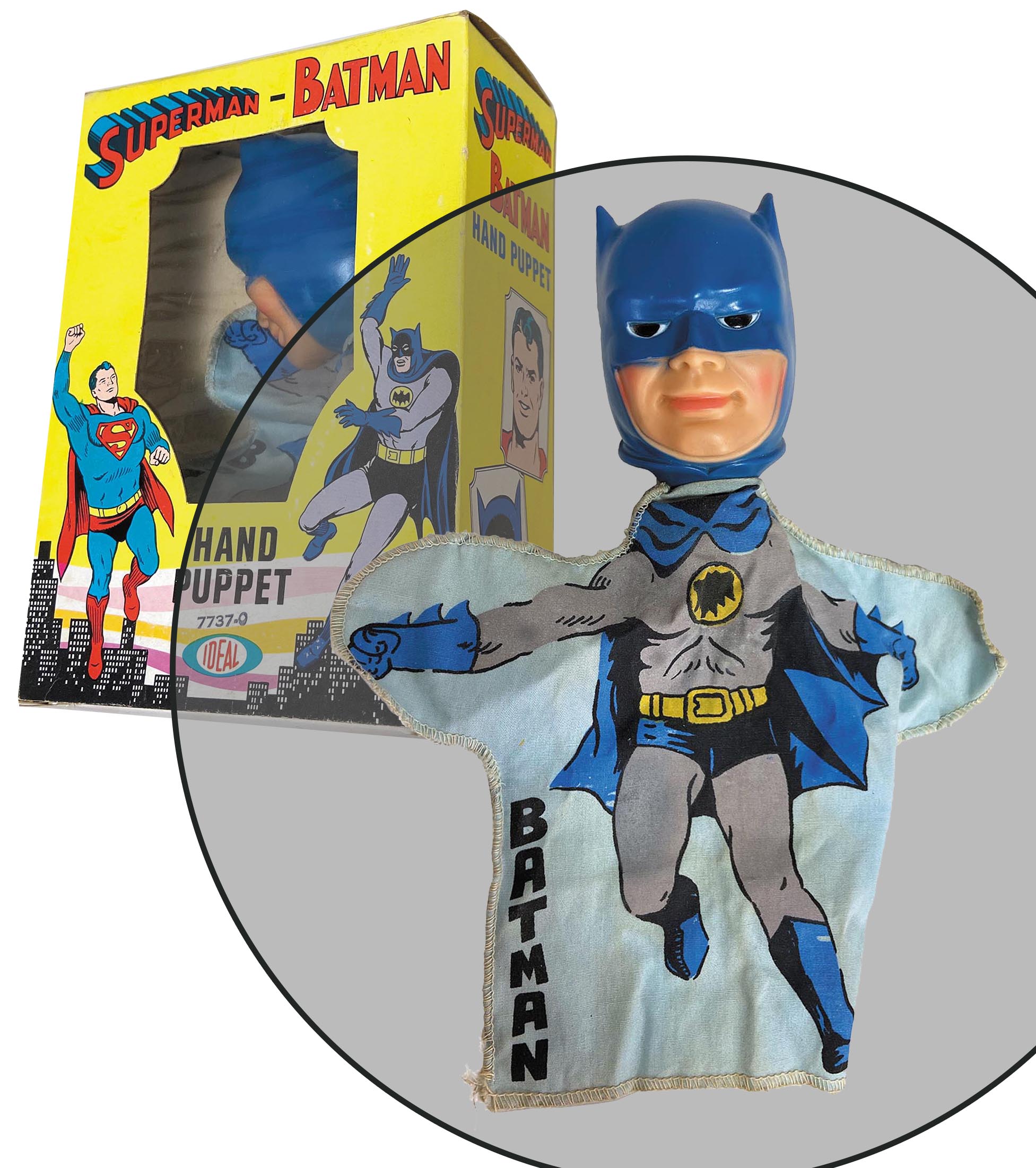 Batman top hand puppet