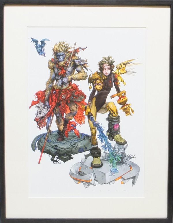 から厳選した 寺田克也 大猿王 リトグラフサイン入り 絵画/タペストリ