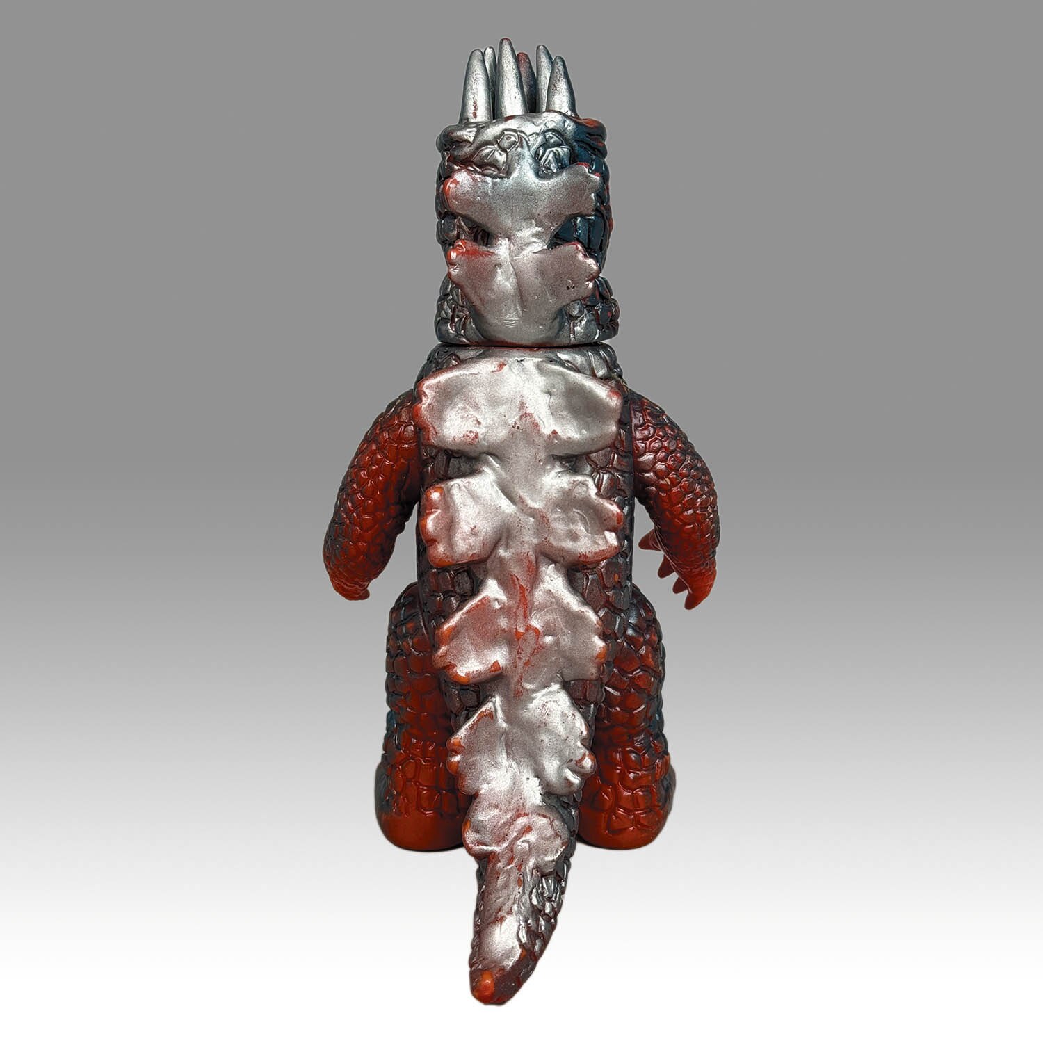 角度を変えたら絵が動く怪獣シリーズ 2272] 火をふく恐竜 原始怪獣シリーズ 6本角 足先紺塗装