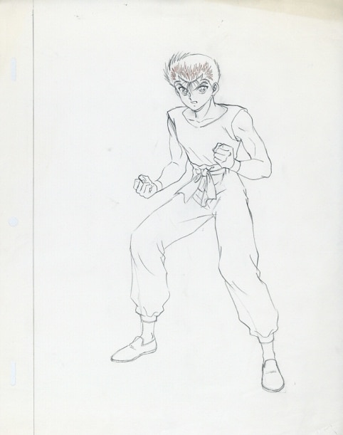 幽遊白書 版権用ラフ原画