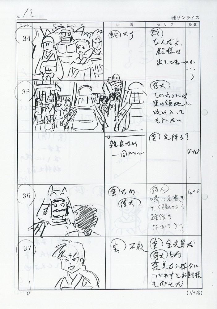 InuYasha; storyboard