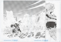 2106] 尼子騒兵衛 直筆イラストサイン入り複製カラー色紙「忍たま乱太郎」