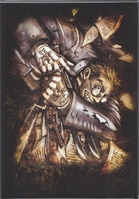 4185] 藤崎竜 直筆サイン入りカラー複製イラスト「サクラテツ対話篇」