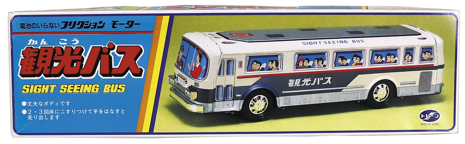 当時物 美品】ブリキ バス（トレーン製 フリクションモーター） 当時物