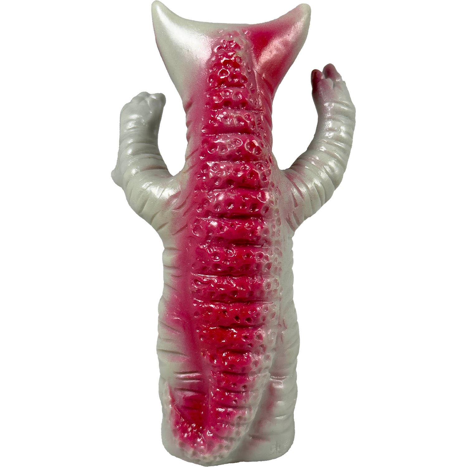 1325] 怪獣ジャンボ 指人形 ゴモラ 灰色成型 赤