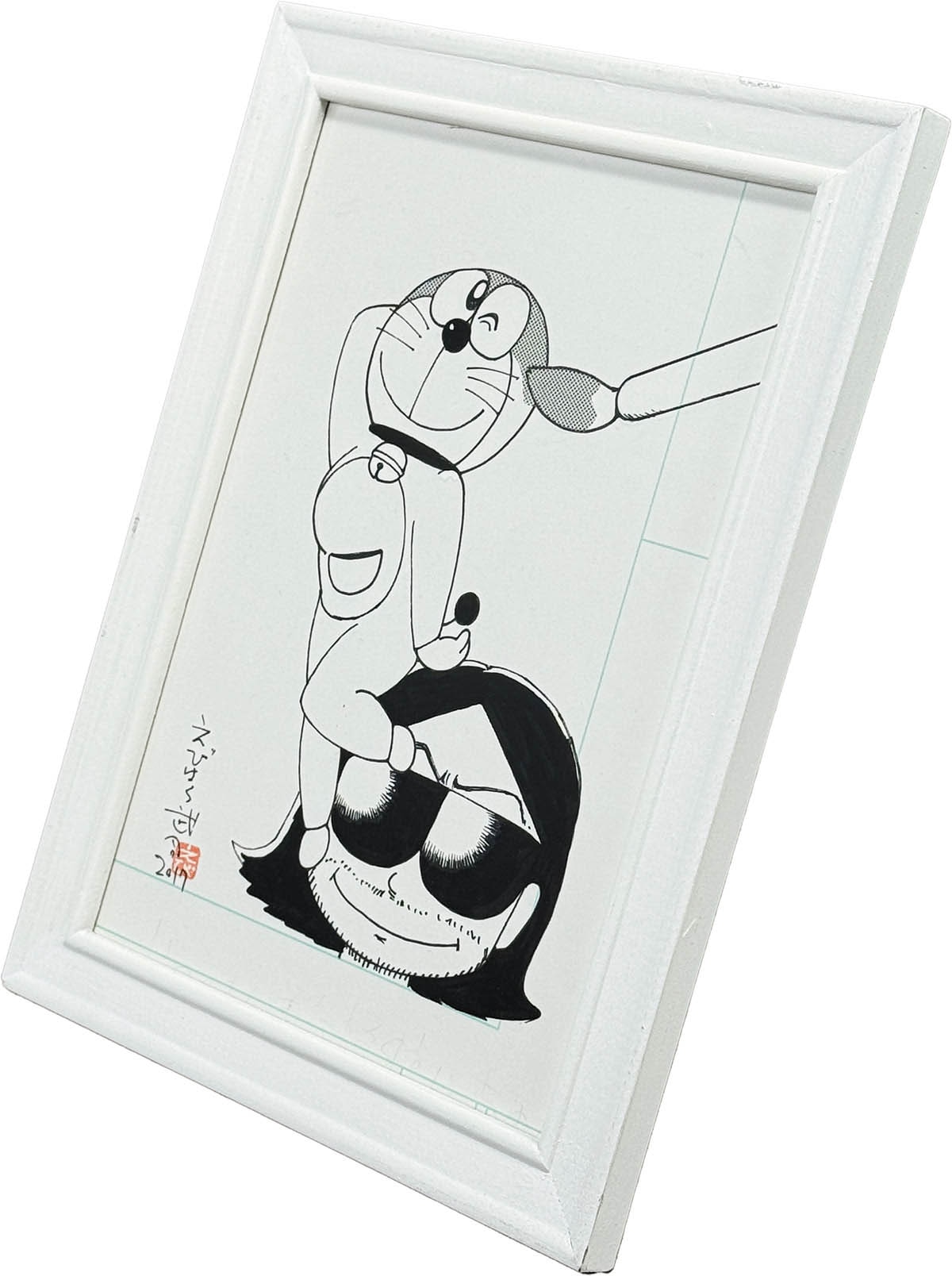 2919] えびはら武司 直筆イラスト「ドラえもん」