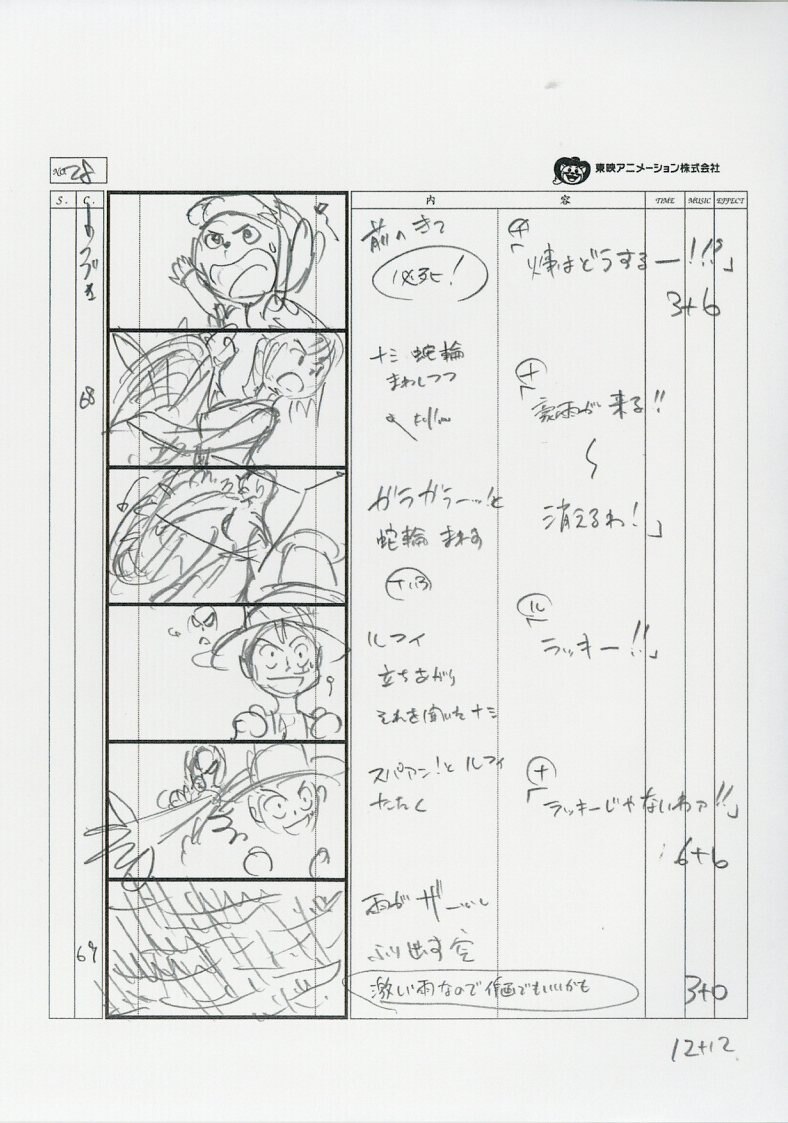 One Piece 絵コンテ